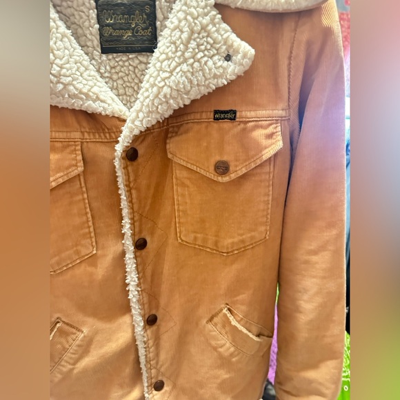 Vintage 1970s Wrangler Corduroy Sherpa Lined Jacket - Picture 5 of 11